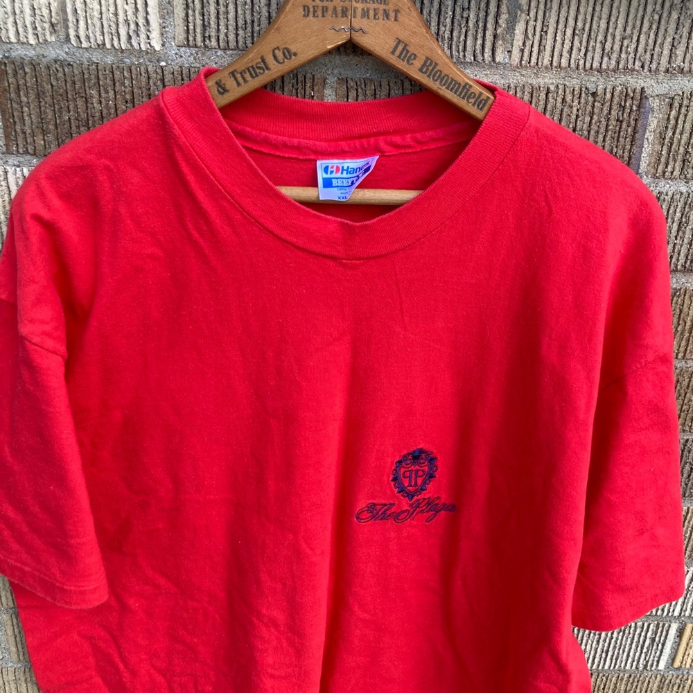 The Plaza Hotel NYC Mens 2XL Vtg Single Stitch T-Shirt Red‎ Single Stitch USA